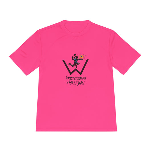 Wreckreation Pickleball Women's Performance Moisture Wicking Tee - Perfect for Active Players